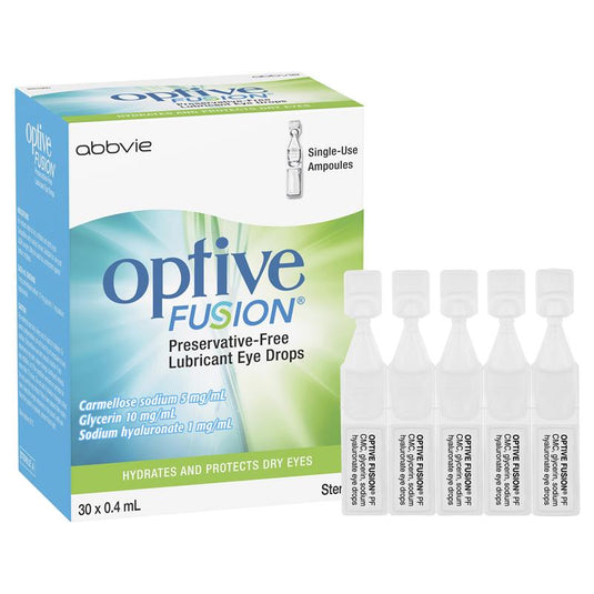 Optive Fusion Eye Drops 30 X 0.4mL