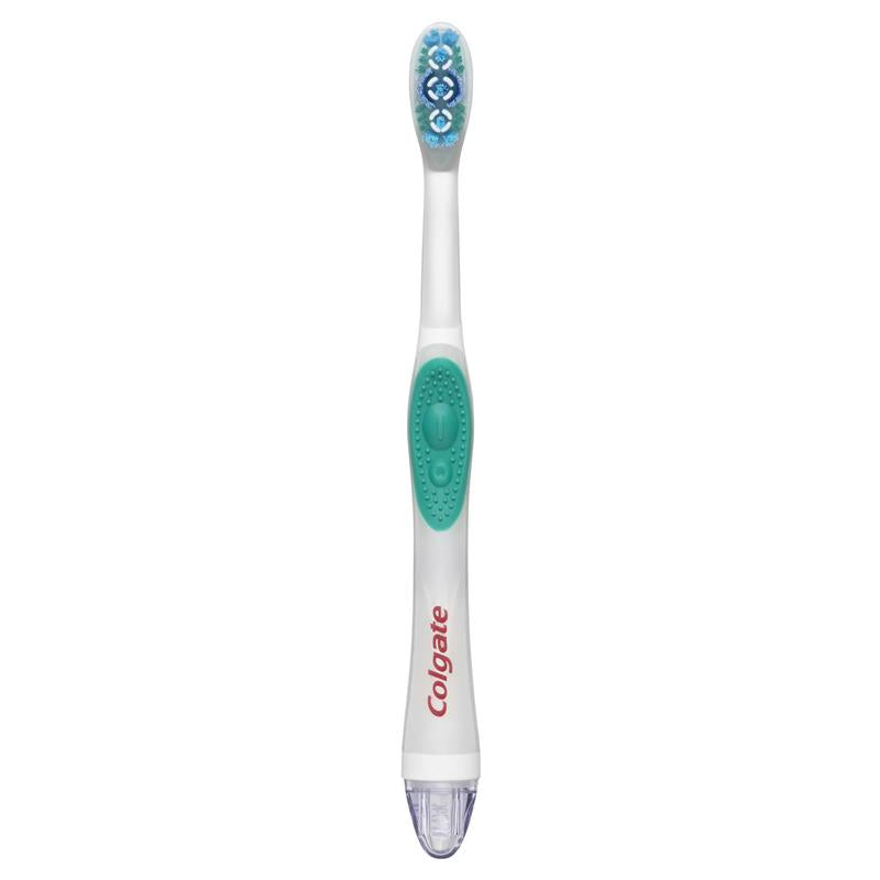 Load image into Gallery viewer, Colgate 360 Optic White Power toothbrush Medium with vibrating &amp; polishing bristles
