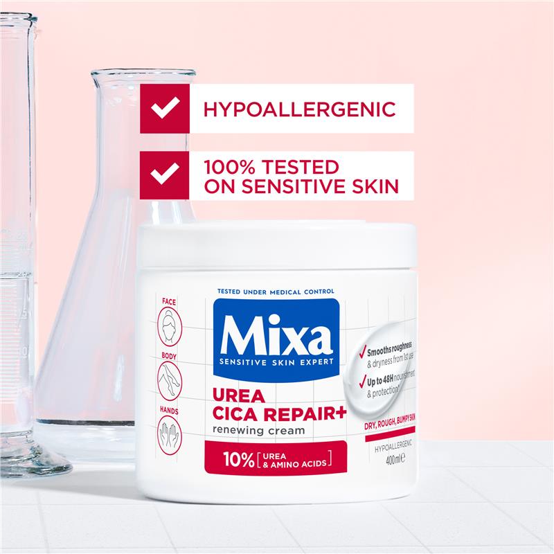 Load image into Gallery viewer, Mixa Urea Cica Repair+ Renewing Cream 400ml
