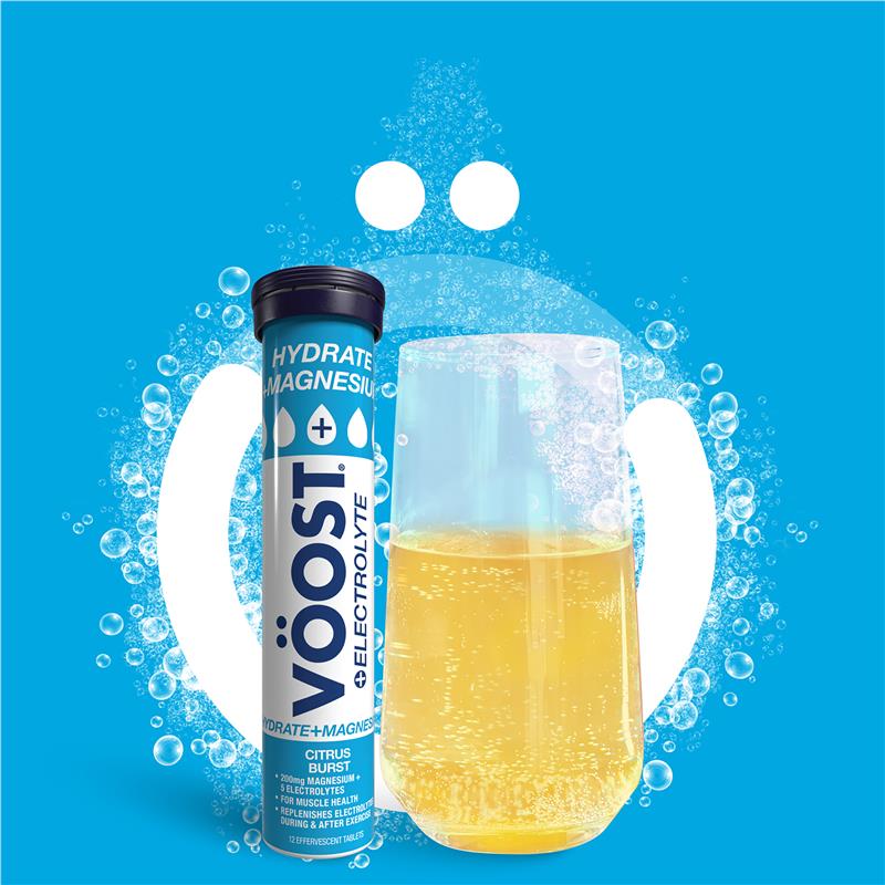 Load image into Gallery viewer, Voost Hydrate + Magnesium Citrus Burst Effervescent Tablets 12 Pack
