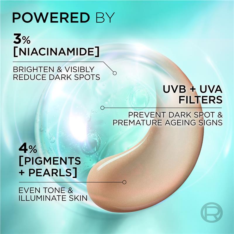 Load image into Gallery viewer, L'Oreal Bright Reveal Tinted SPF 50 Fluid Light 50ml
