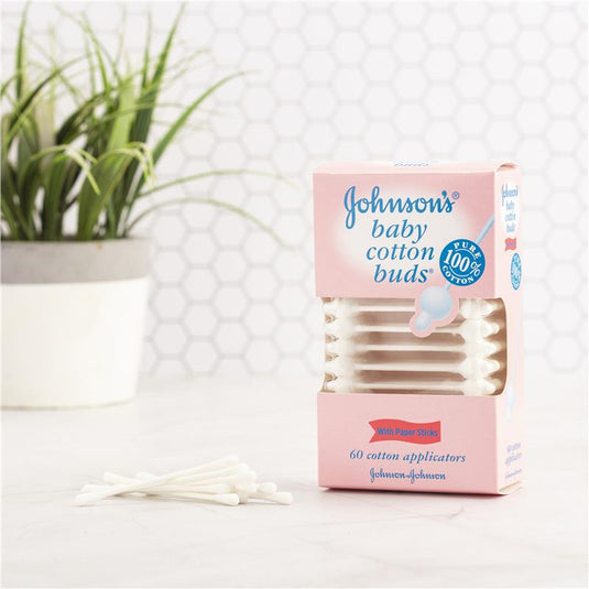 Johnson's Baby Cotton Applicator Buds 60 Pack