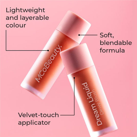 MCoBeauty Dream Liquid Dewy Blush Soft Peach Joy