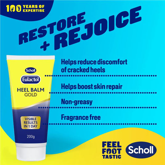 Scholl Eulactol Foot Heel Balm 200g - Rough Dry or Cracked Skin