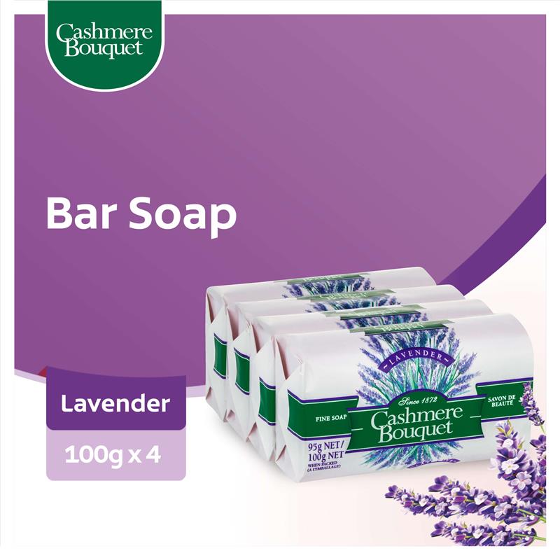 Load image into Gallery viewer, Cashmere Bouquet Soap Lavender 4 x 100g
