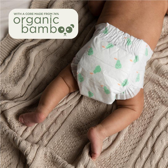 Tooshies Eco Nappies with Organic Bamboo Size 1 Newborn 3-5kg, 52 Pack