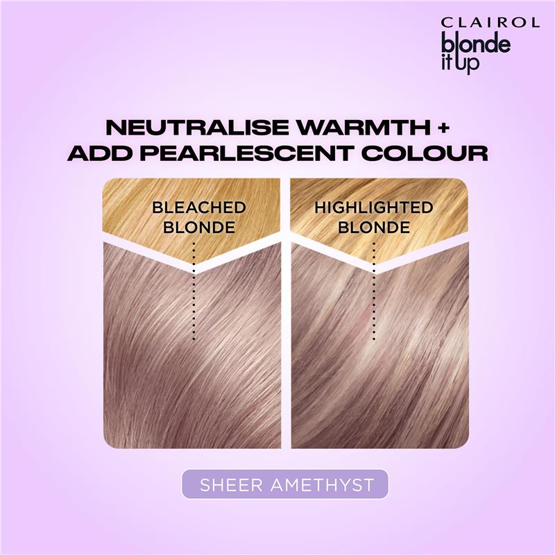 Load image into Gallery viewer, Clairol Blonde It Up Crystal Glow Semi Permanent Toner Sheer Amethyst
