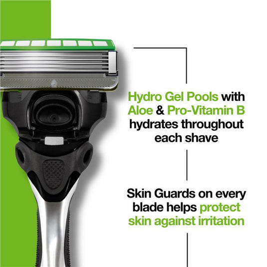 Schick Hydro 5 Sense Sensitive Mens Refill Razor Blades 4pk