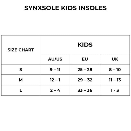 Synxsole Kids Insoles Small