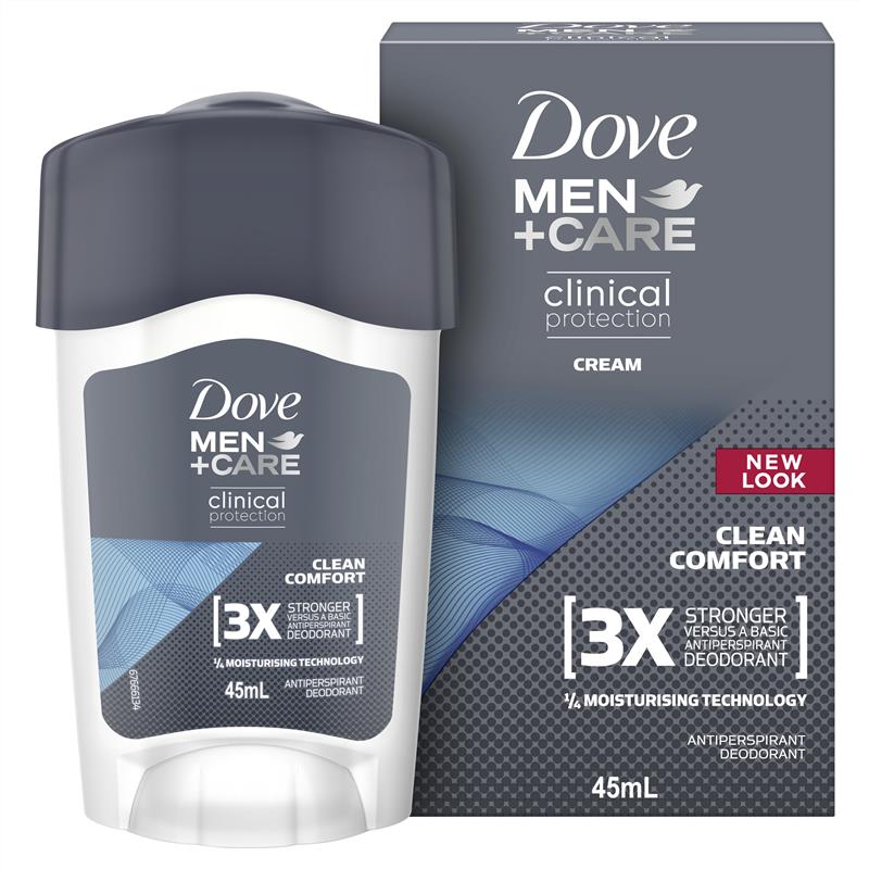 Load image into Gallery viewer, Dove for Men Clinical Protection Antiperspirant Deodorant Clean Comfort 45ml
