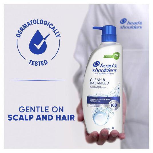 Head & Shoulders Clean & Balanced Shampoo 850ml