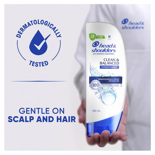 Head & Shoulders Clean & Balanced Anti-Dandruff Conditioner 400mL