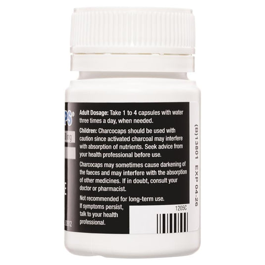 Charcocaps 200mg 60 Capsules
