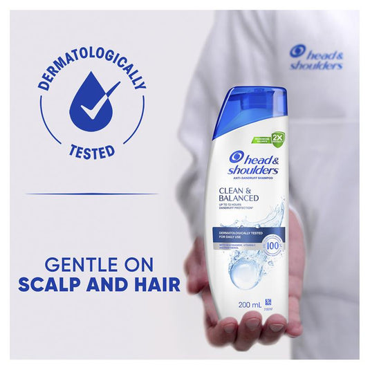 Head & Shoulders Clean & Balanced Anti-Dandruff Shampoo 200mL