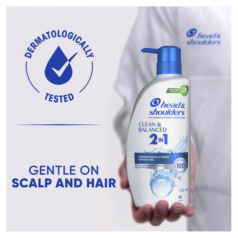 Load image into Gallery viewer, Head &amp; Shoulders Clean &amp; Balanced 2in1 Shampoo + Conditioner 750ml
