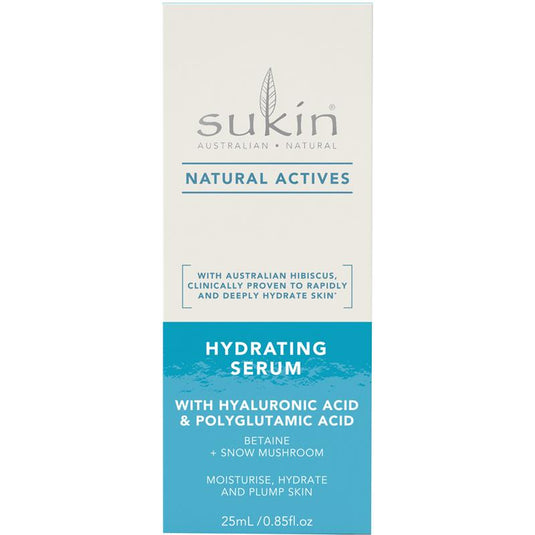 Sukin Natural Actives Hydrating Serum with Hyaluronic Acid 25ml