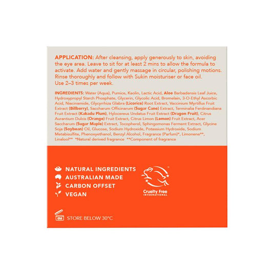 Sukin Glow Active-C Vitamin C 2-in-1 Exfoliator 50ml