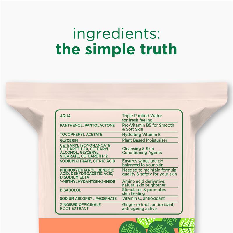 Load image into Gallery viewer, Simple Micellar Instant Glow Facial Wipes 20 Pack
