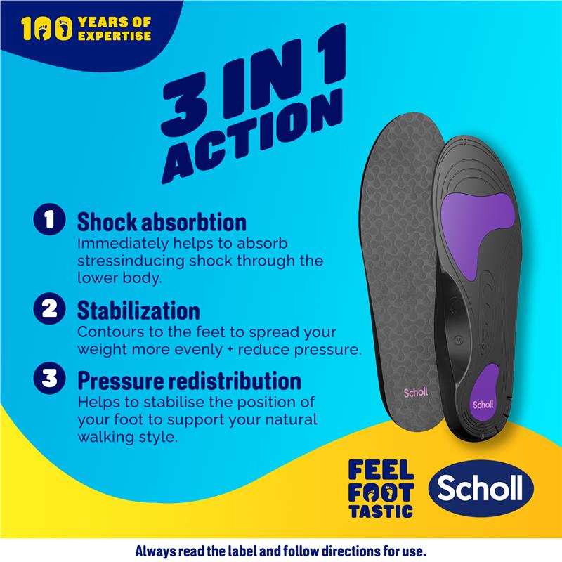 Load image into Gallery viewer, Scholl In Balance Pain Relief Plantar Fasciitis Orthotic Insole Large
