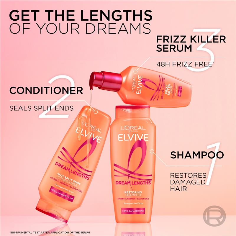 Load image into Gallery viewer, L'Oreal Paris Elvive Dream Lengths Frizz Killer Serum 100ml
