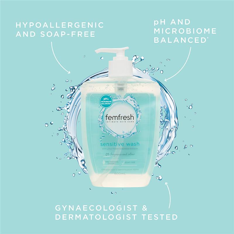 Load image into Gallery viewer, Femfresh Sensitive Wash 600ml
