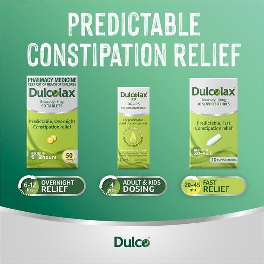 Dulcolax Laxatives 5mg 50 Tablets