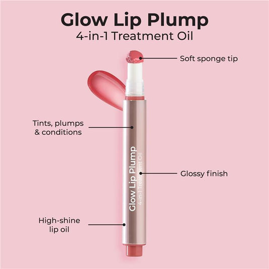 MCoBeauty Glow Lip Plump 4-in-1 Treatment Oil Amelia Berry Mauve