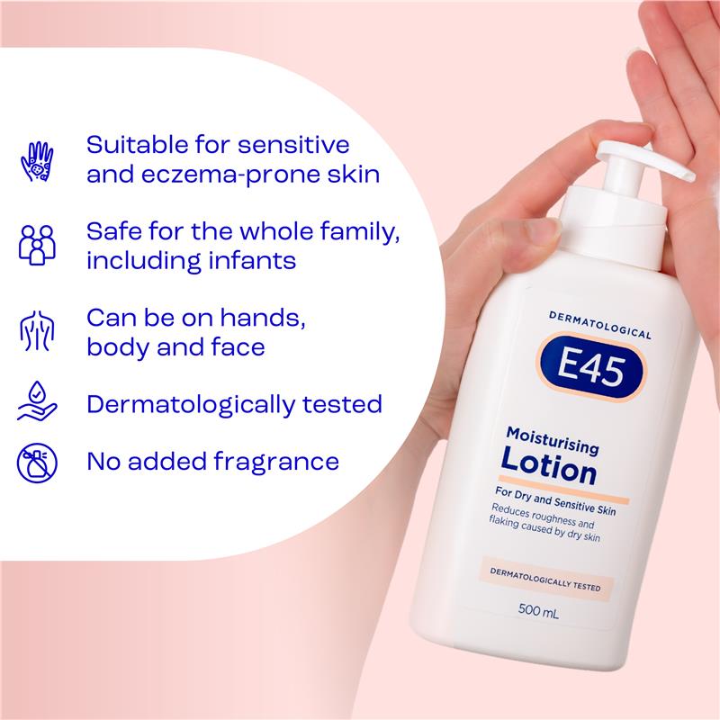 Load image into Gallery viewer, E45 Moisturising Lotion 500ml
