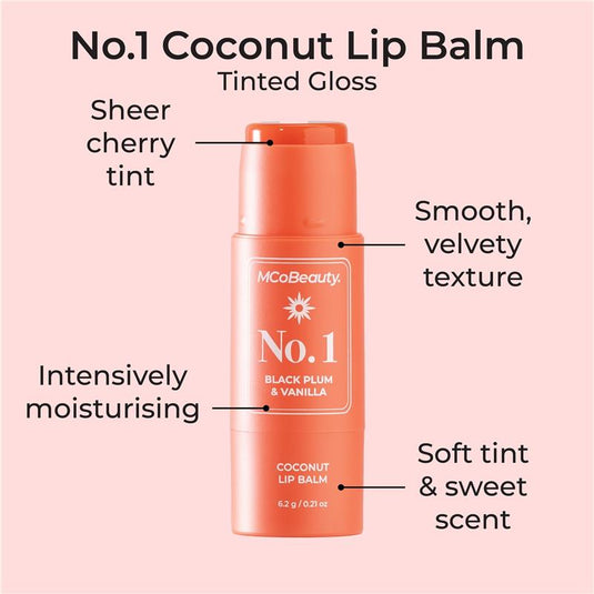 MCoBeauty Coconut Lip Balm No. 1 Black Plum & Vanilla