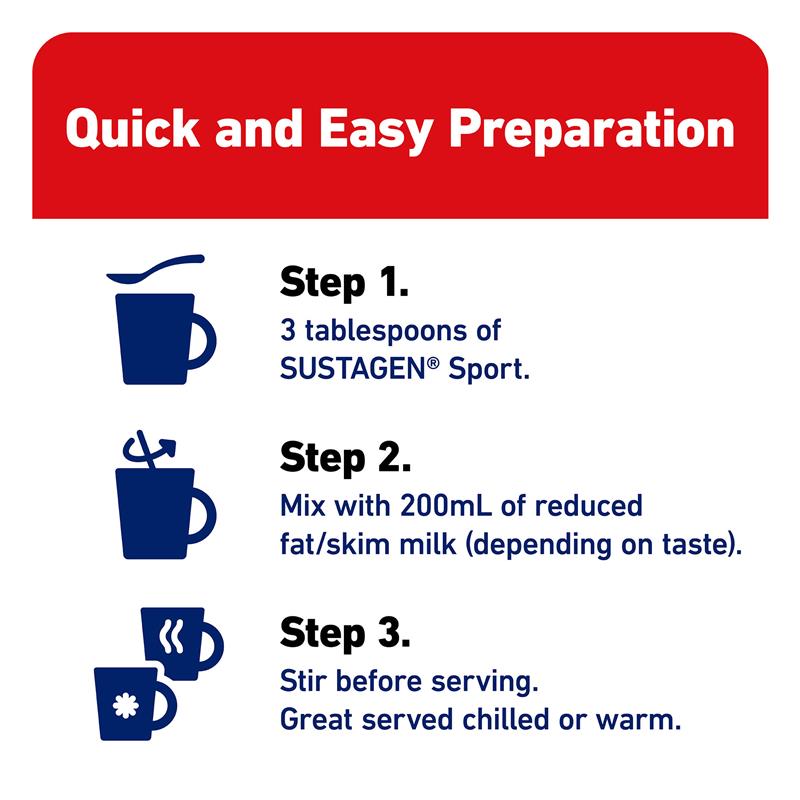 Load image into Gallery viewer, Sustagen Sports Nutrition Powder Supplement Vanilla Flavour 910g
