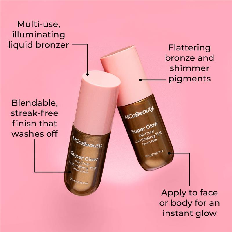 Load image into Gallery viewer, MCoBeauty Super Glow All Over Body Luminiser Bronze 75ml
