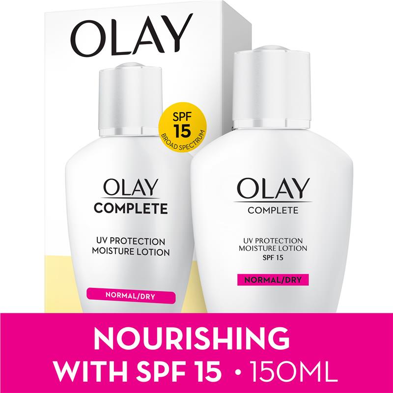 Load image into Gallery viewer, Olay Complete UV Protection Moisturiser Lotion Normal/Dry SPF15 150mL
