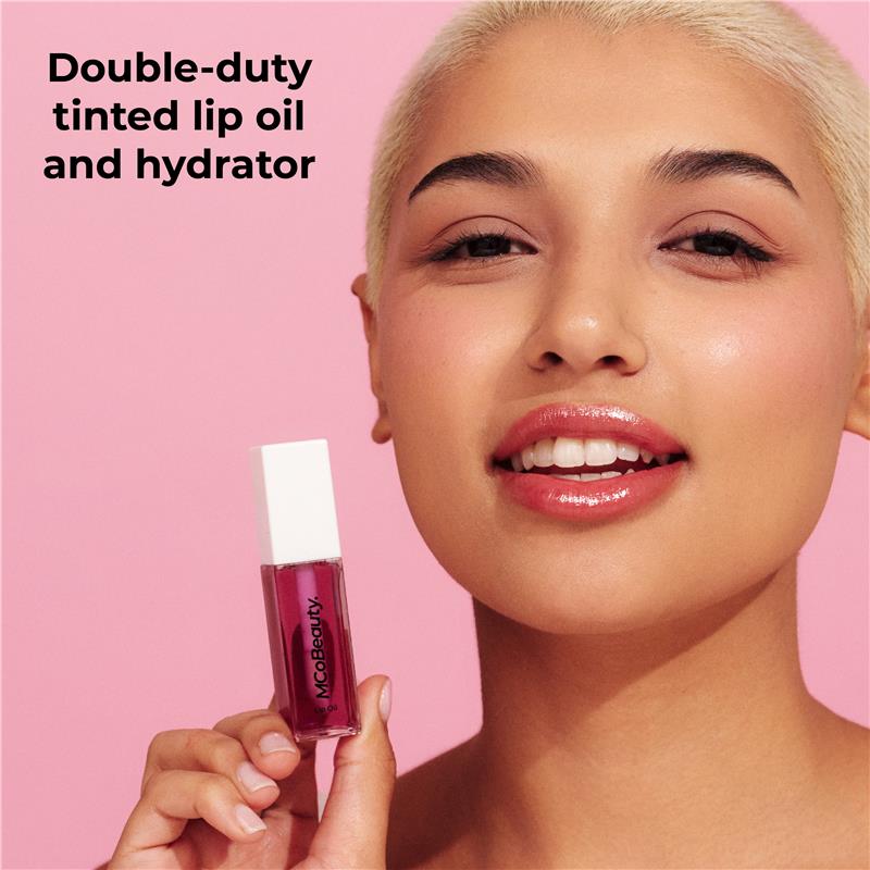 Load image into Gallery viewer, MCoBeauty Lip Oil Hydrating Treatment Sheer Violet
