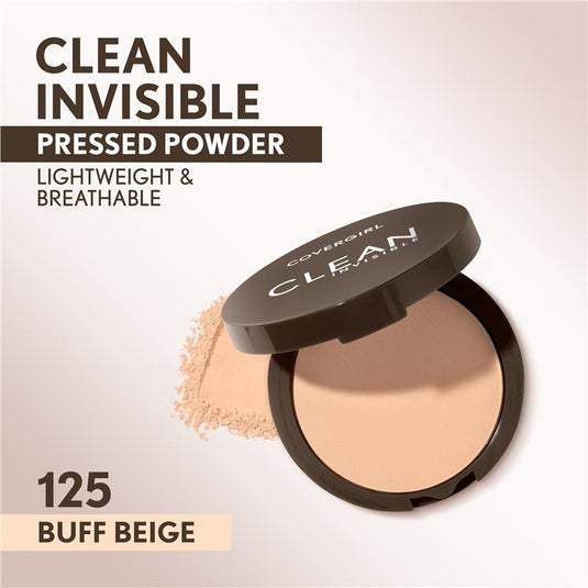 Covergirl Clean Invisible Pressed Powder 125 Buff Beige 11g