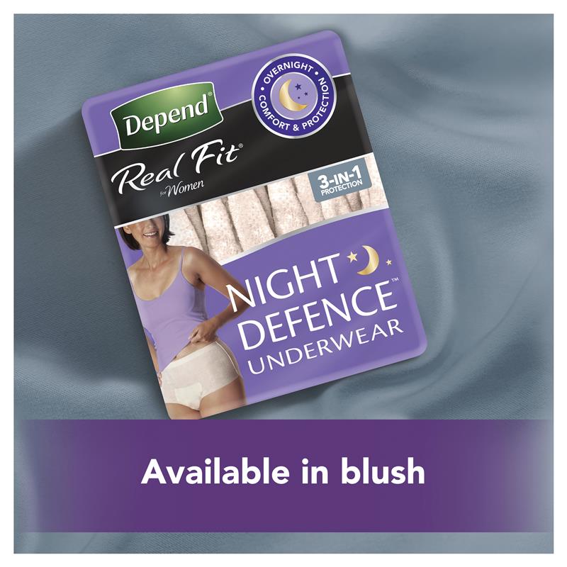 Load image into Gallery viewer, Depend Underwear Realfit Night Defence Female Large 8 Pack

