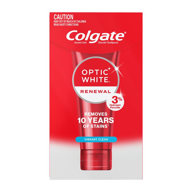Load image into Gallery viewer, Colgate Toothpaste Optic White Renewal Teeth Whitening Vibrant Clean 85g
