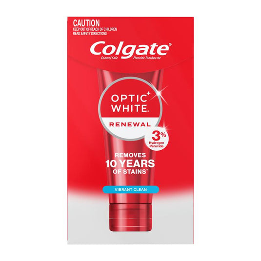 Colgate Toothpaste Optic White Renewal Teeth Whitening Vibrant Clean 85g