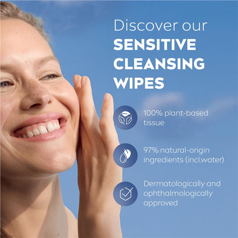 Load image into Gallery viewer, NIVEA 3in1 Sensitive Cleansing Wipes 25 Pack
