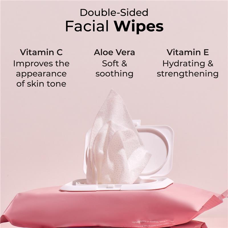 Load image into Gallery viewer, MCoBeauty Double Sided Facial Wipes
