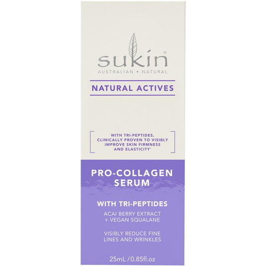 Sukin Natural Actives Pro-Collagen Serum with Vegan Squalane 25ml