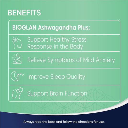 Bioglan Ashwagandha Plus 60 Tablets