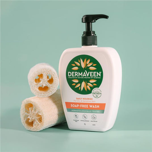 DermaVeen Daily Nourish Soap Free Wash 1.25L Exclusive Size