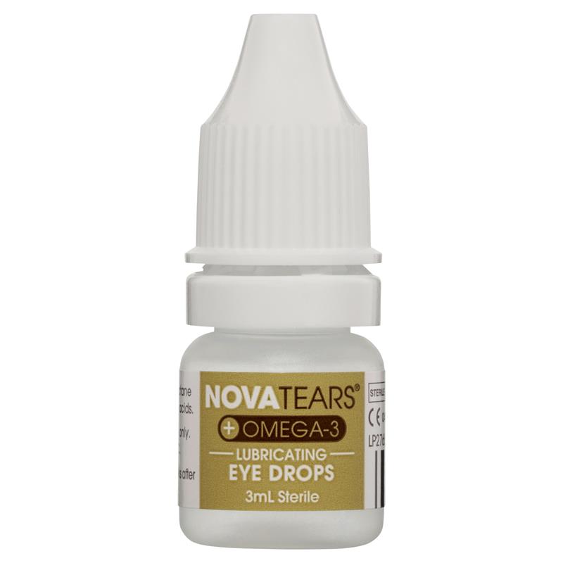 Load image into Gallery viewer, Nova Tears + Omega3 Preservative Free Lubricating Eye Drops 3ml
