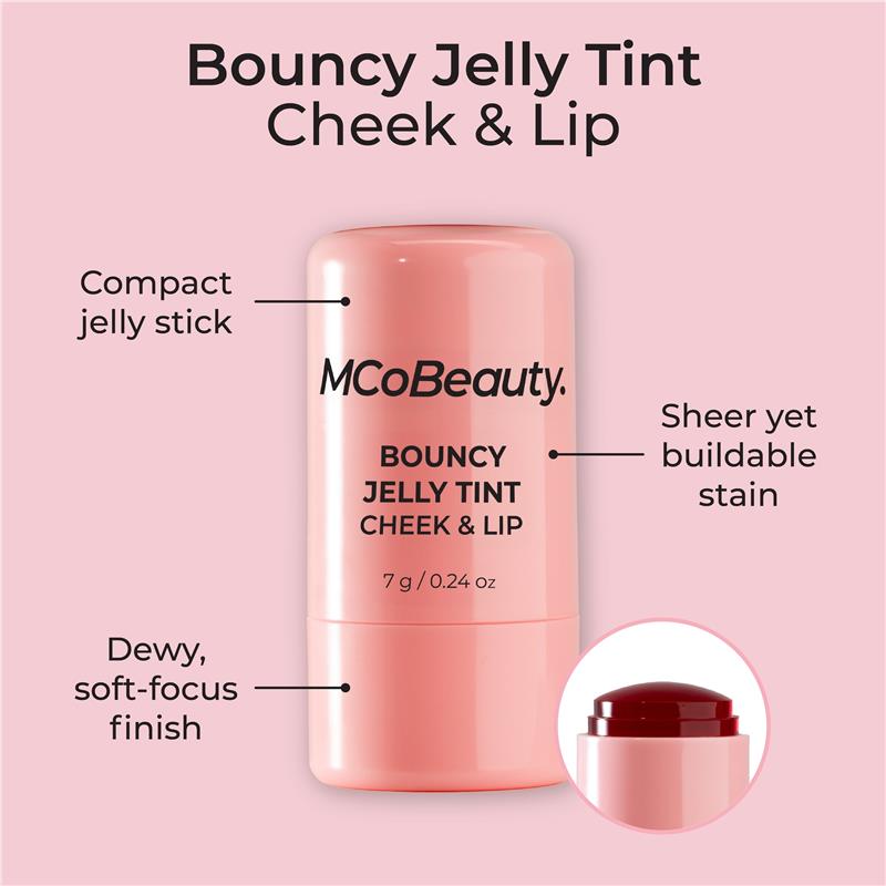 Load image into Gallery viewer, MCoBeauty Bouncy Jelly Tint Cheek &amp; Lip Coral Pop
