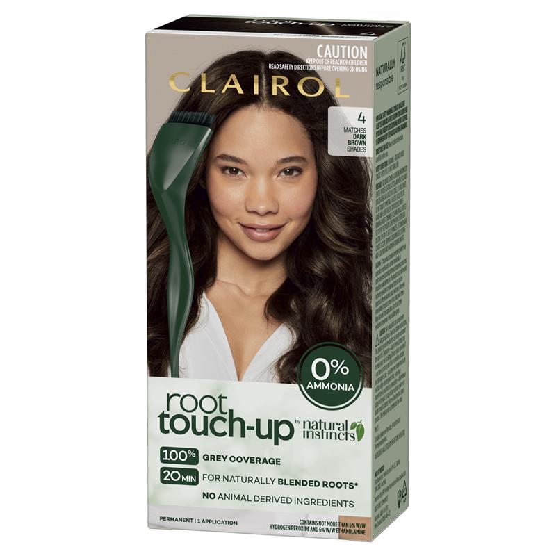 Load image into Gallery viewer, Clairol Root Touch Up Natural Instincts 4 Dark Brown Permanent Hair Colour
