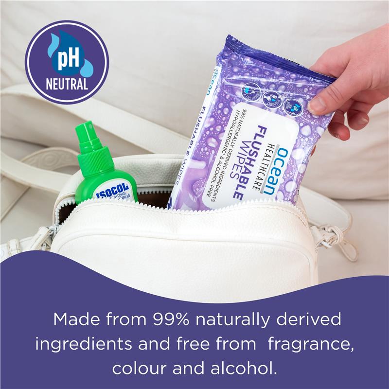 Load image into Gallery viewer, Ocean Healthcare Flushable Wipes 40 Pack
