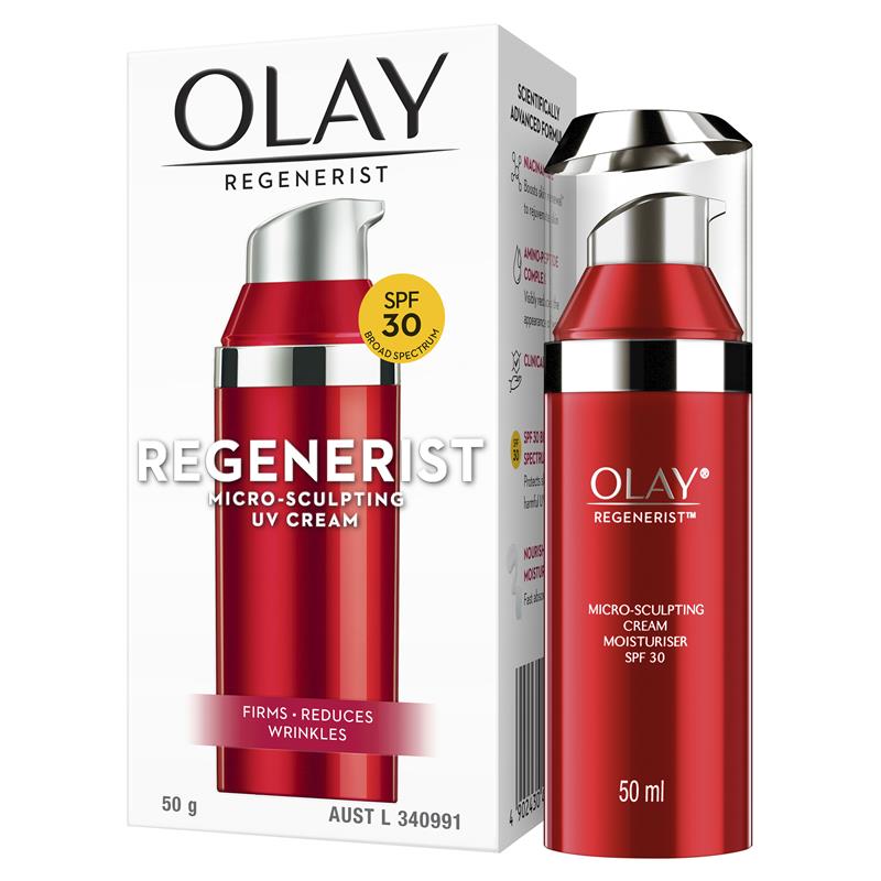 Load image into Gallery viewer, Olay Regenerist Advanced Anti-Ageing Micro-Sculpting UV Day Face Cream SPF 30 50g

