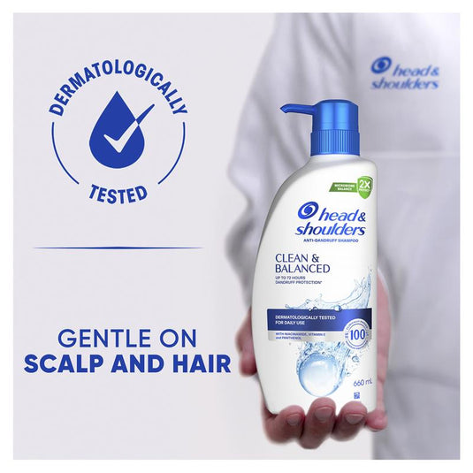 Head & Shoulders Clean & Balanced Shampoo 660ml