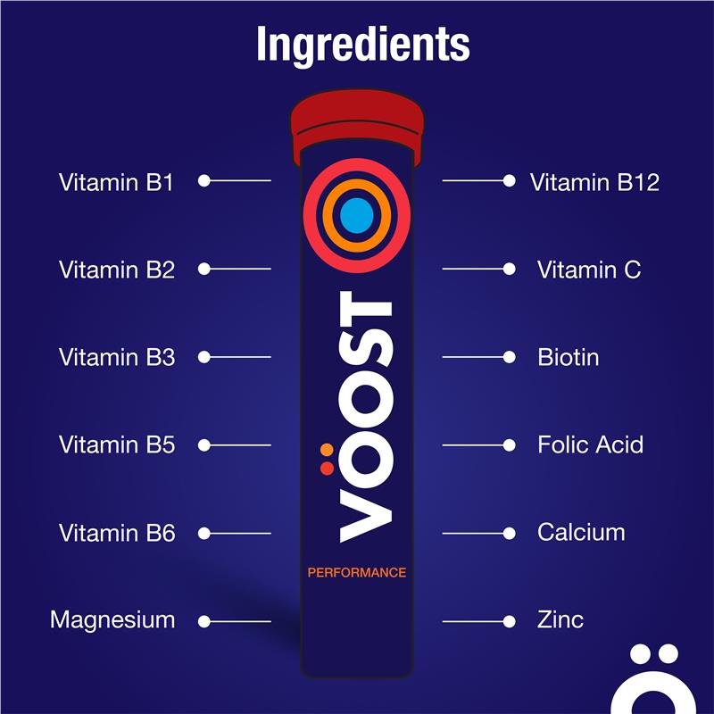 Load image into Gallery viewer, Voost Vitamin B+ Orange Performance Effervescent 20 Tablets
