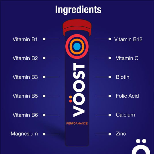 Voost Vitamin B+ Orange Performance Effervescent 20 Tablets